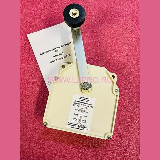 Переключатель этажный (пластиковый корпус, с роликом) ШПЖИ 3.602.009 ПС