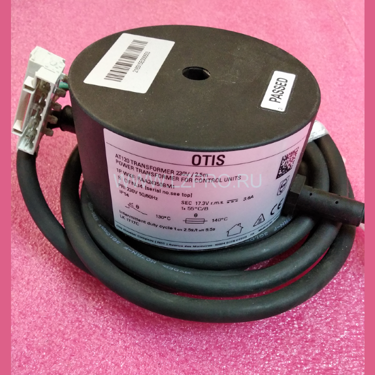 Трансформатор 230V (кабель 2,5 м) AT-120 FAA24350BM1 Otis