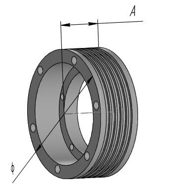 Шкив канатоведущий 400х3х10 ЛЛ0601.02ЕПМ.00.002-05 ЕПМ