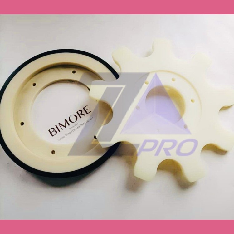 Комплект фрикционного ролика 390x35mm с звездочкой эскалатора 506 GAA265BF1 Otis