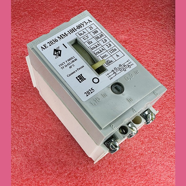 Автоматический выключатель 25 АЕ2036ММ-10Н-00У3-А