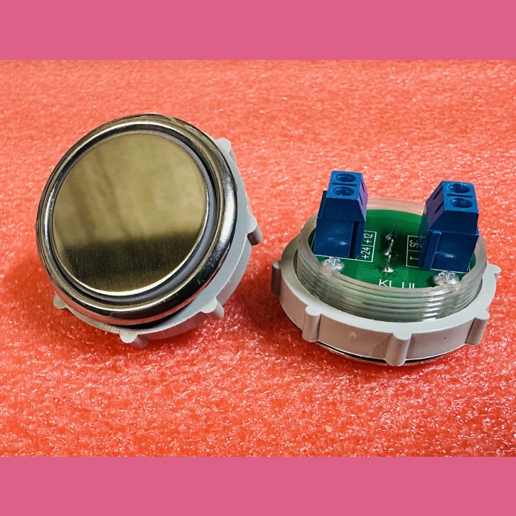 Кнопочный выключатель "без символов" красная подсветка Сх.№2 ВК-32-5О