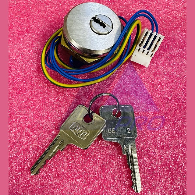 Ключ-выключатель два положения с самовозвратом ключ DOM UE2 FAA431BP23 Otis