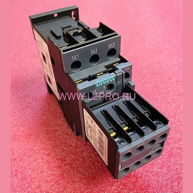 Контактор 110V 17A 7,5kW допконтакты 2NO+2NC 3RT2025-1AF04 SIRIUS Siemens