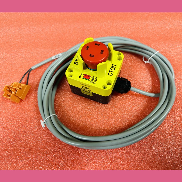 Грибковая кнопка STOP аварийной остановки ø40 PQ01 Giovenzana