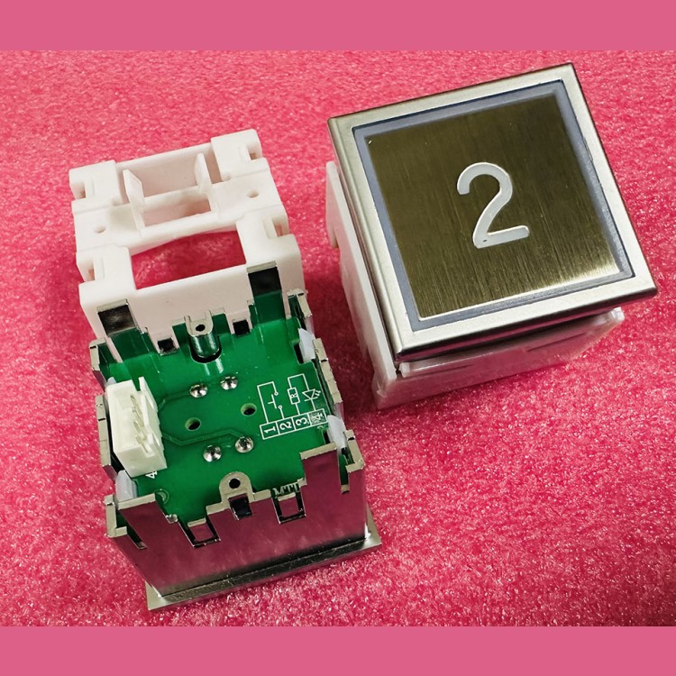 Модуль кнопочный "2" голубая подсветка KT40 MTD280 ThyssenKrupp