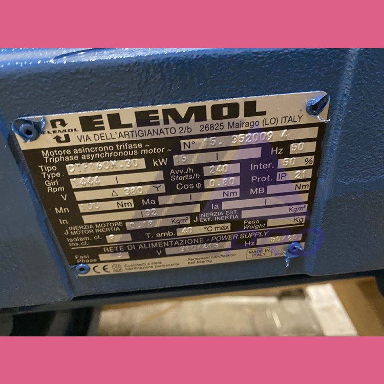 Лебедка M93 Left R.2/49 15kW (4P; 240S/H; VVVF; шкив 520х6х12 P=17) Montanari