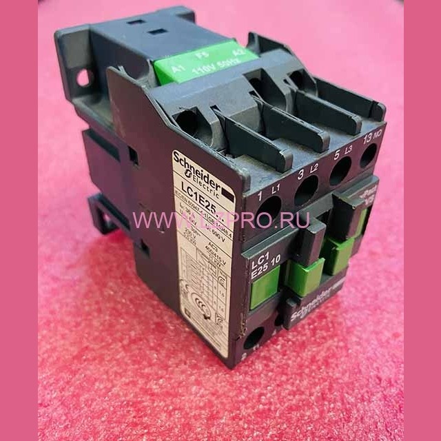Контактор 1NO 25А 110V LC1E2510F5 LC1N2510F5N Schneider Electric