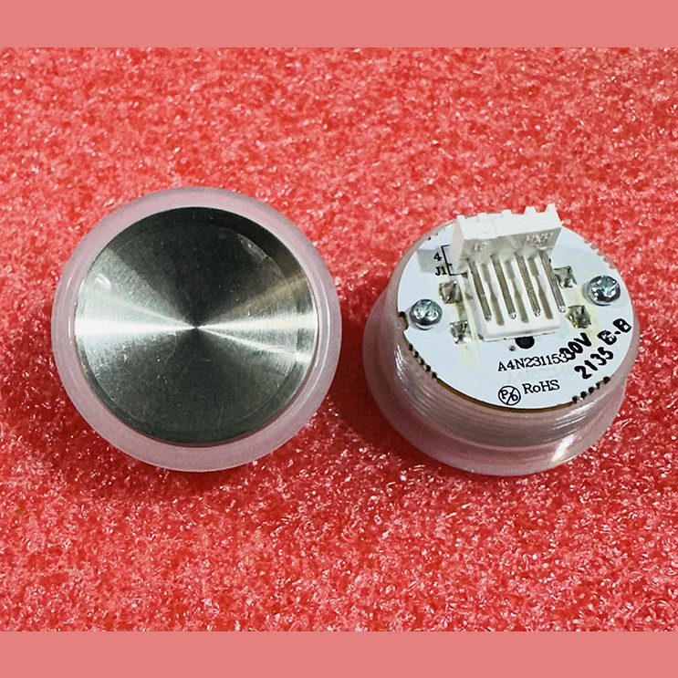 Кнопка с круговой синей подсветкой, шлифованная, разъем AMP, 30V A4N231153 XIZI Otis