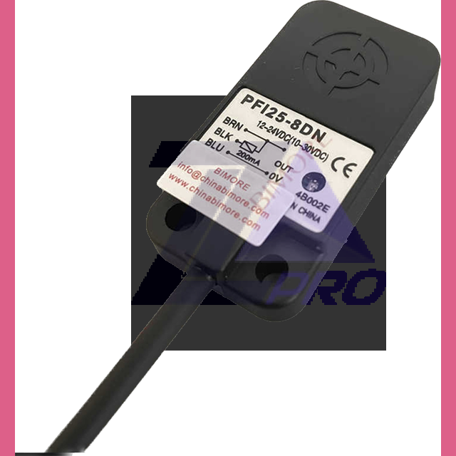 Индуктивный трёхпроводный датчик выход NPN NO, Sn=8mm, 12-24VDC PFI25-8DN Autonics