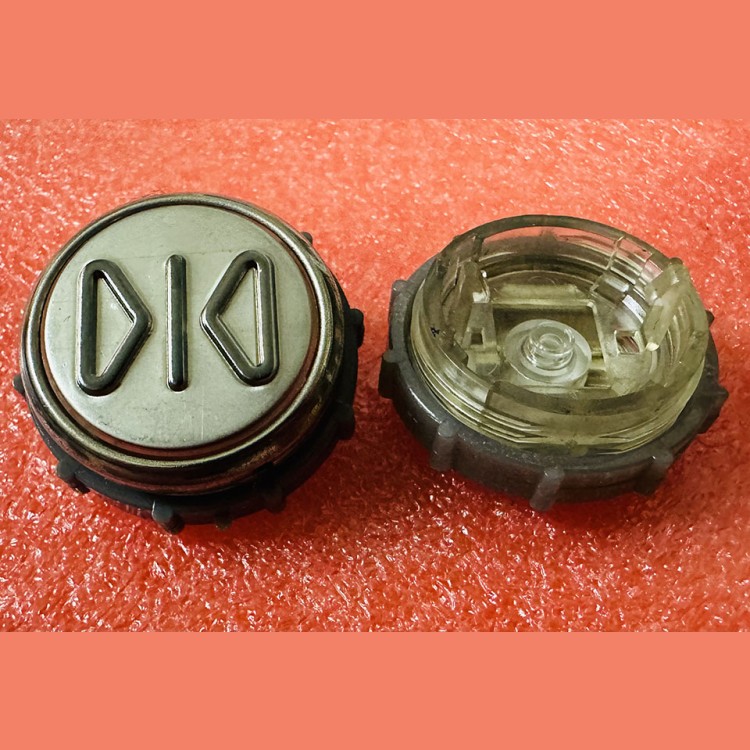 Модуль кнопочный круглый ЗАКРЫТИЕ с гайкой без платы ВКЛ13А-7П (7-4П)