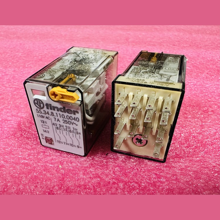 Реле промежуточное 110VAC 7A 4CO-4PDT 55.34.8.110.0040 Finder