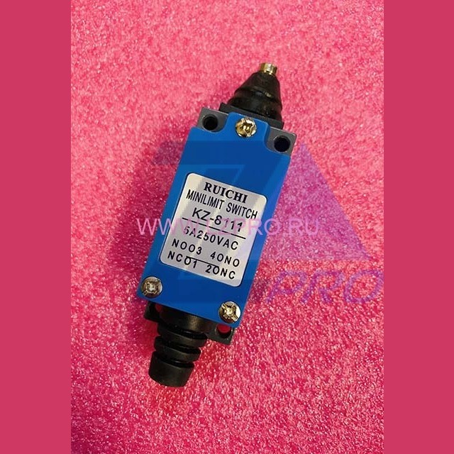 Выключатель концевой нажимной металлический плунжер KZ-8111 5A 250VAc RUICHI