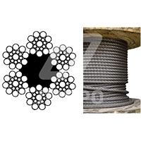 Канат лифтовой 12 мм (DIN 3062) EN 12385-5 Северсталь