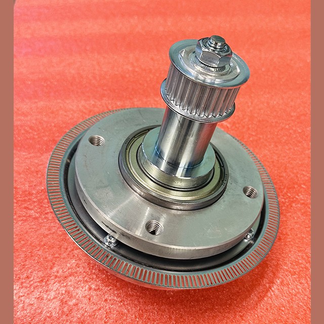 Шкив зубчатого ремня в сборе (полумуфта) привода дверей кабины серии MS Eshine