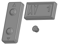 Вызывные и приказные посты, модуль кнопочный